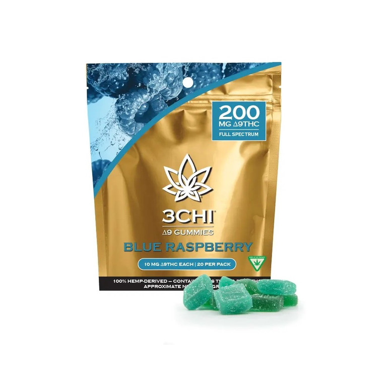 3CHI Delta 9 Gummy blue raspberry