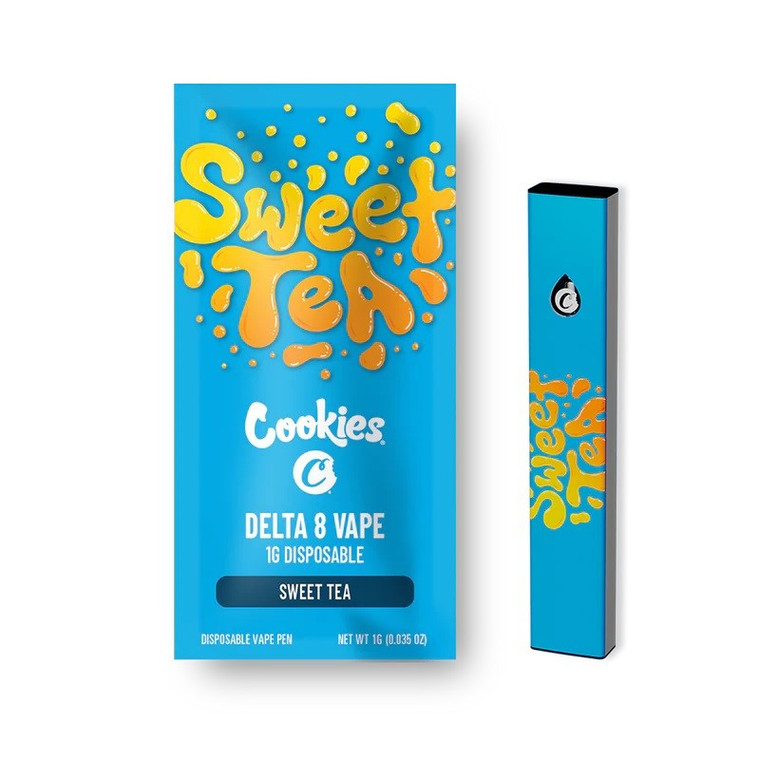 Cookies Delta 8 Disposable Vape 1 Gram sweet tea