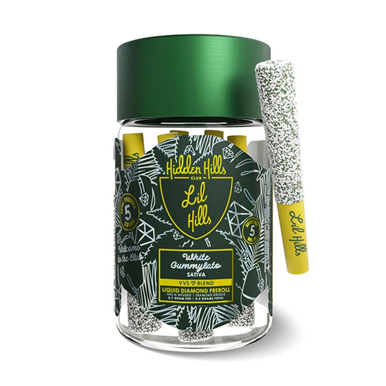 Hidden Hills Lil Hills VVS diamond Pre Rolls 5-Pack sativa